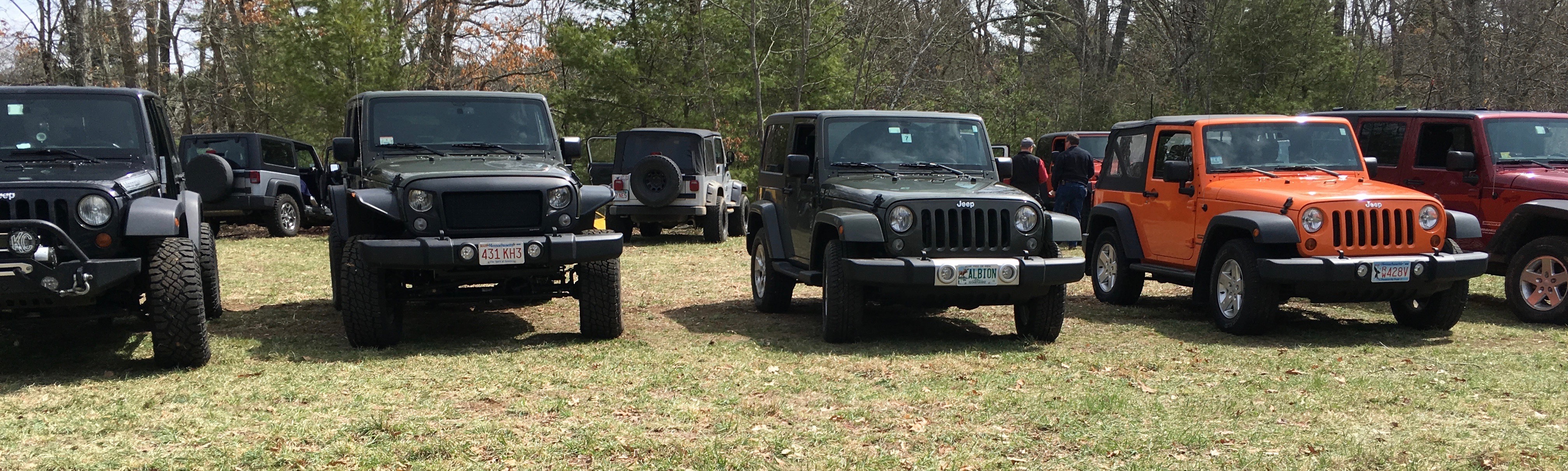 Jeeps lined up